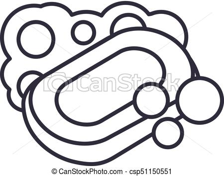 450x354 Soap Vector Line Icon, Sign, Illustration On Background, Editable
