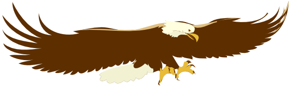600x181 Soaring Eagle Clip Art Free Vector 4vector