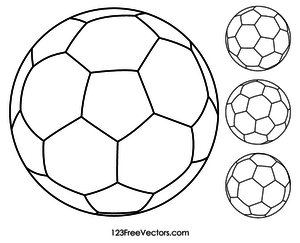 300x243 21617 Soccer Ball Clip Art Outline White Public Domain Vectors