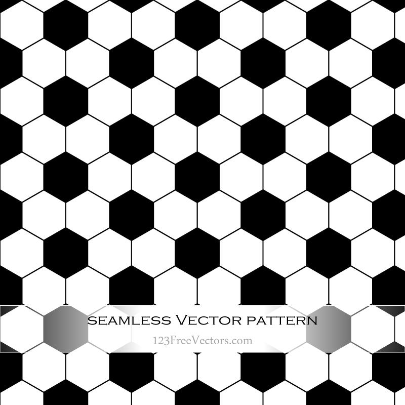 800x800 Seamless Soccer Ball Pattern Vector 123freevectors