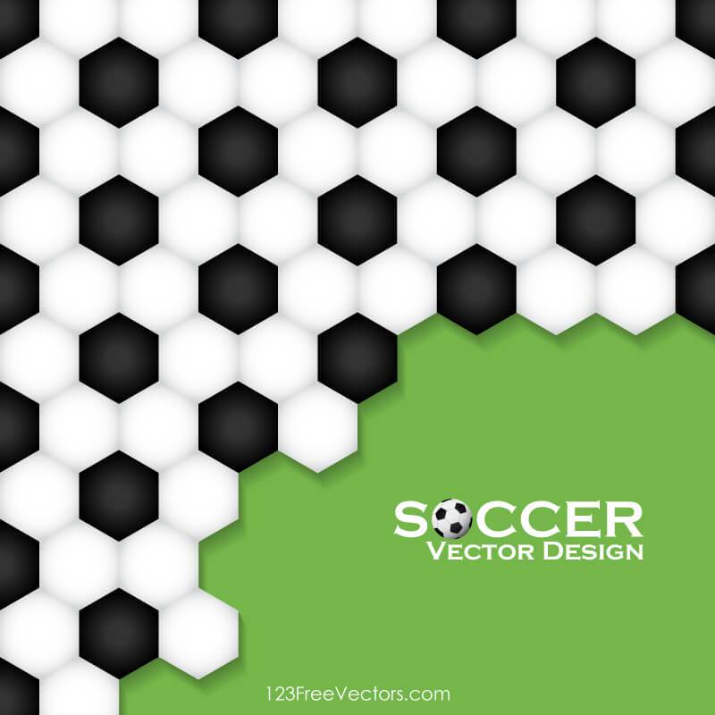 800x800 Abstract Soccer Ball Pattern Background Design 123freevectors