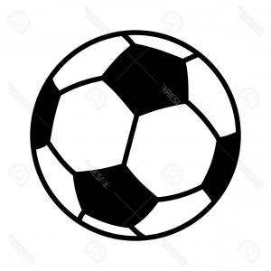 300x300 Photostock Vector Soccer Ball Or Football Flat Vector Icon For