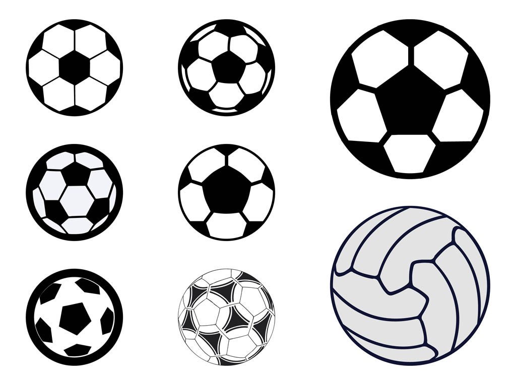 1024x765 Sports Balls Set Vector Art Amp Graphics