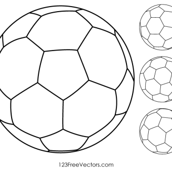 Soccer Ball Outline Vector at GetDrawings | Free download