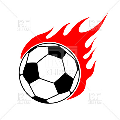 400x400 Fire Soccer Ball Vector Image Vector Artwork Of Icons And