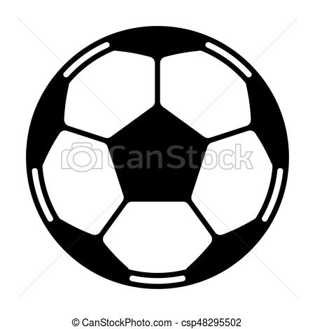 450x470 Soccer Ball Vector. Soccer Ball Black And White Vector Icon.