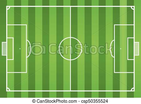 450x333 Soccer Field, Vector Illustration.