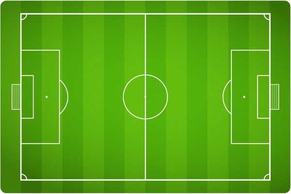 600x401 Soccer Field Free Vector In Adobe Illustrator Ai ( .ai