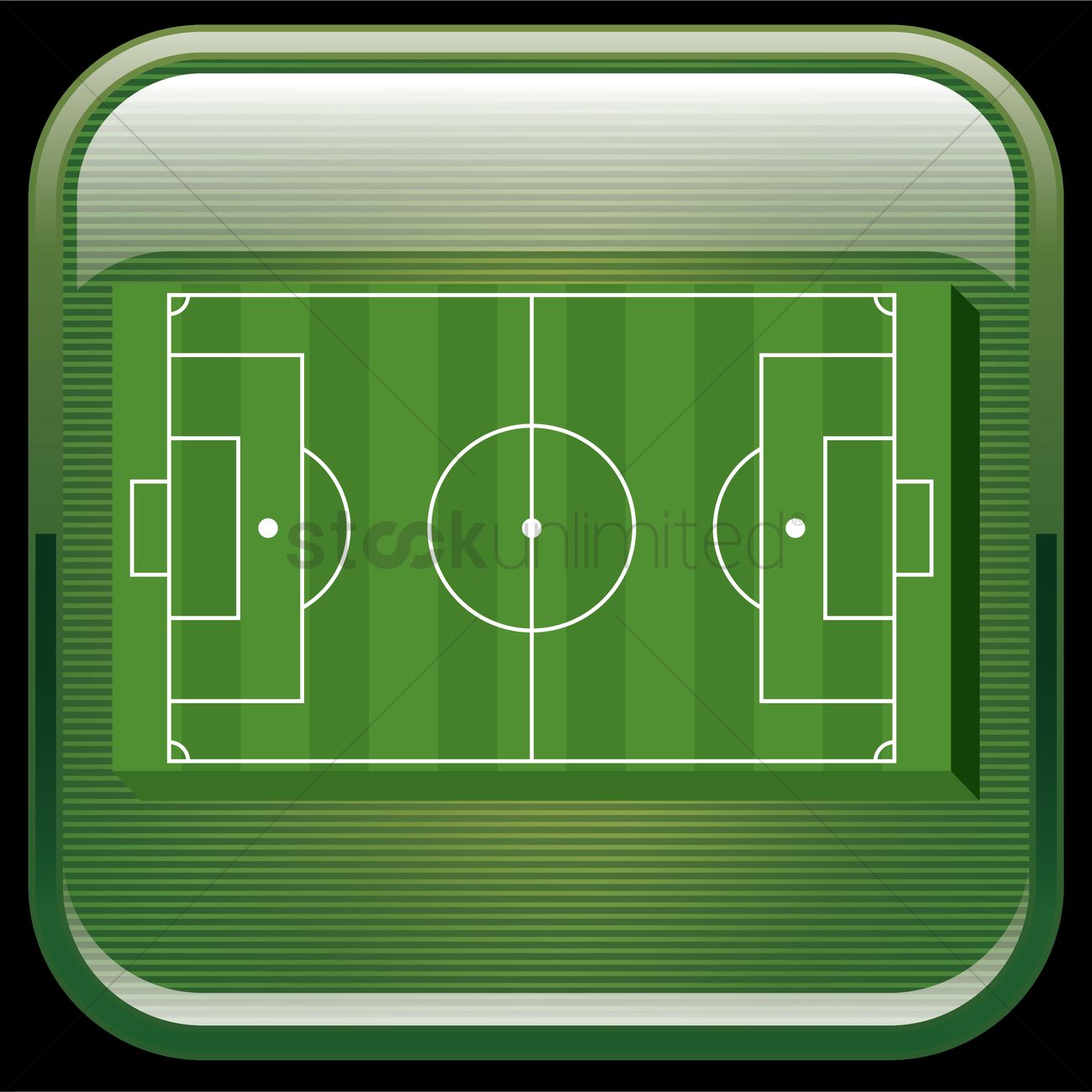 1300x1300 Soccer Field Vector Image