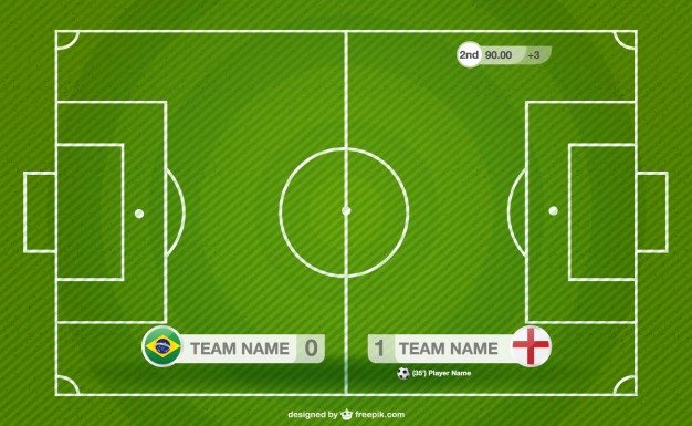626x385 Soccer Field Illustration Vector Free Download