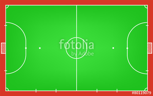 500x313 Soccer Field Or Football Field Vector Plan Stock Image And