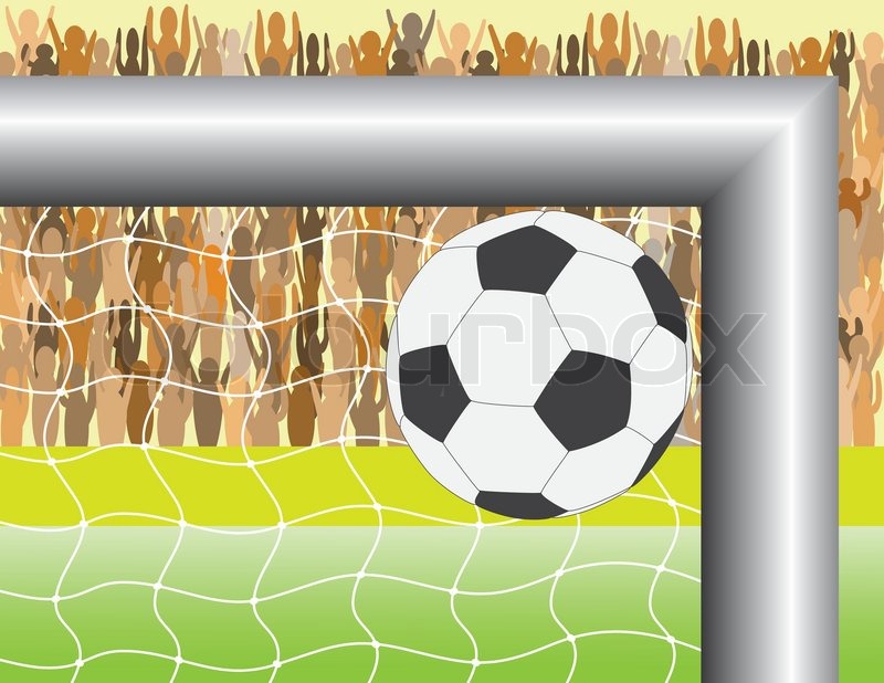 800x618 Goal. A Ball Targeting In Football (Soccer) Goal