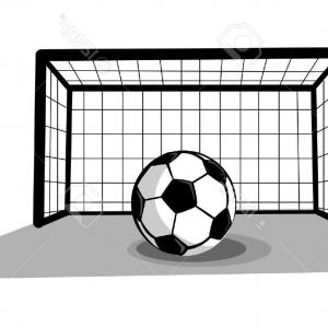 300x300 Soccer Ball In The Net Gate Goal Vector Clipart Arenawp