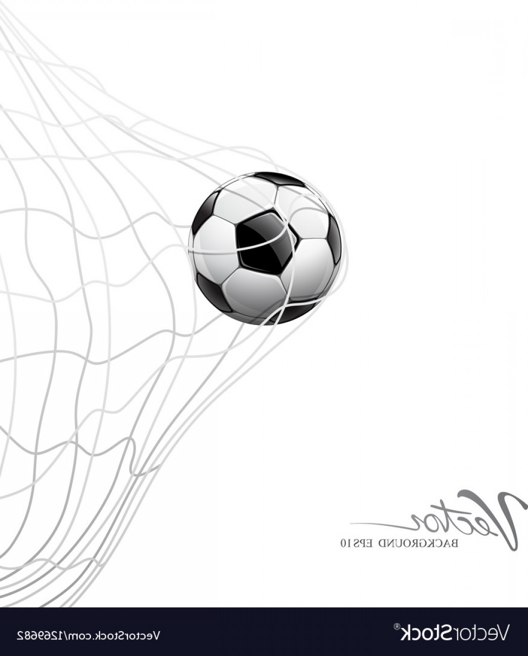 1044x1296 Soccer Ball In Net On Goal Vector Lazttweet