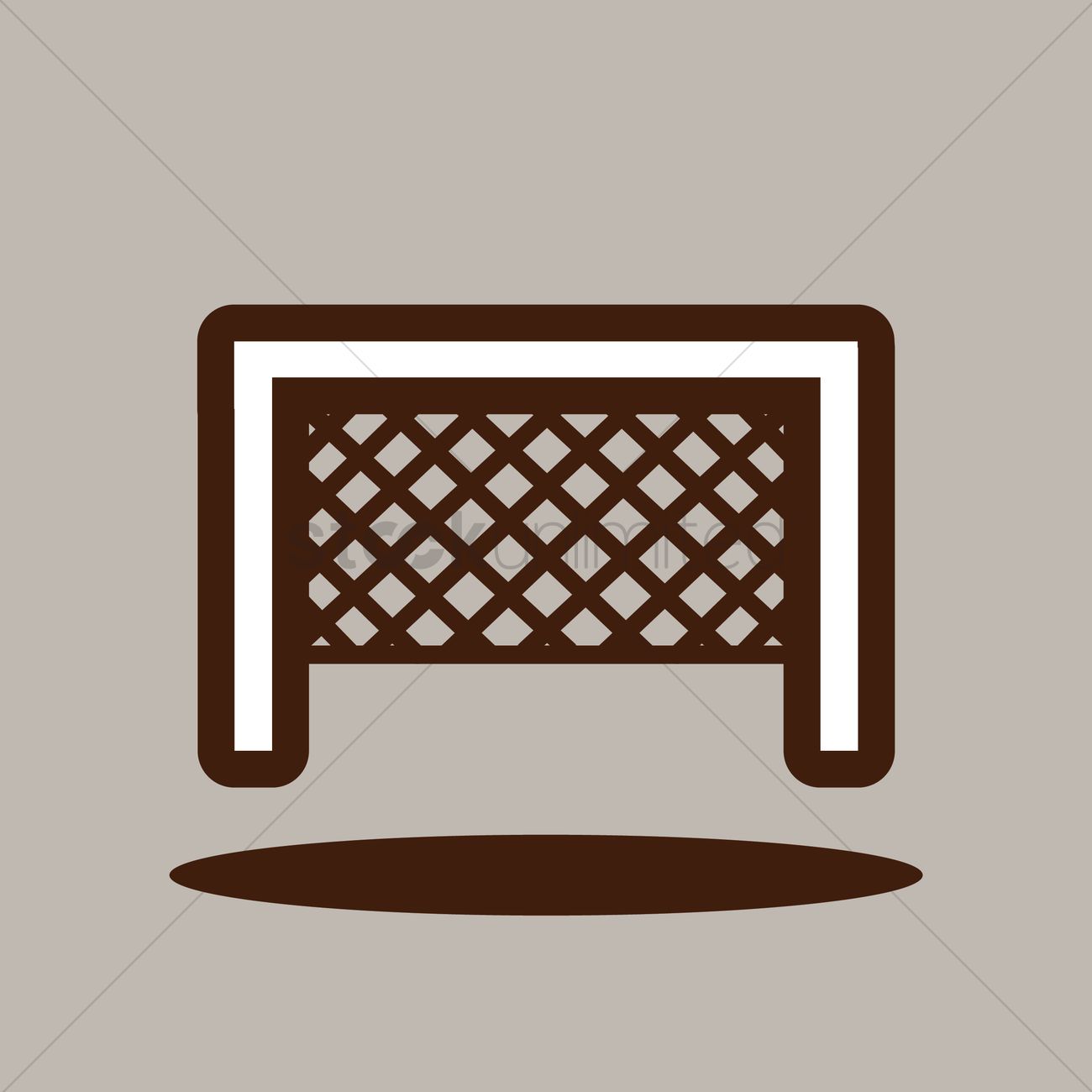 1300x1300 Soccer Goal Net Vector Image