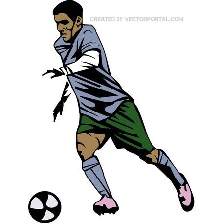 456x456 Free Soccer Player Vector Graphics.eps Clipart And Vector Graphics