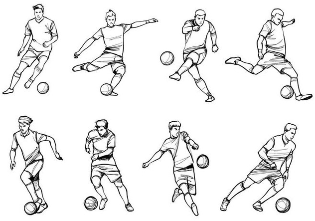 632x443 Soccer Player Vectors Free Vector Download 405483 Cannypic
