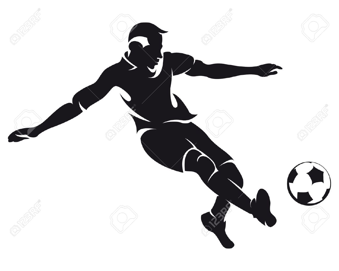 1300x1039 Soccer Player Vector Football Clipart Panda