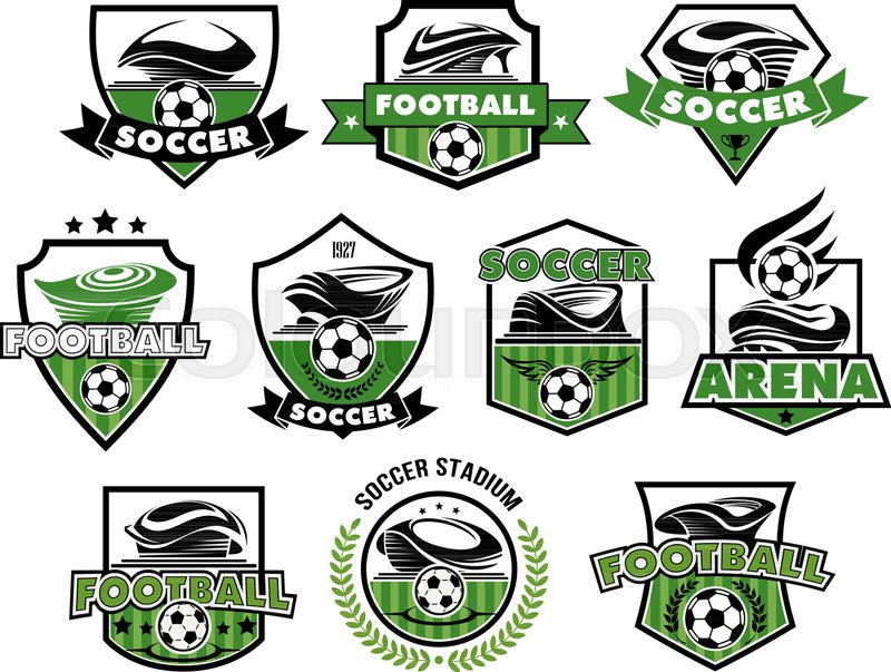 800x603 Soccer Club Or Football College League Team Icons Or Badges