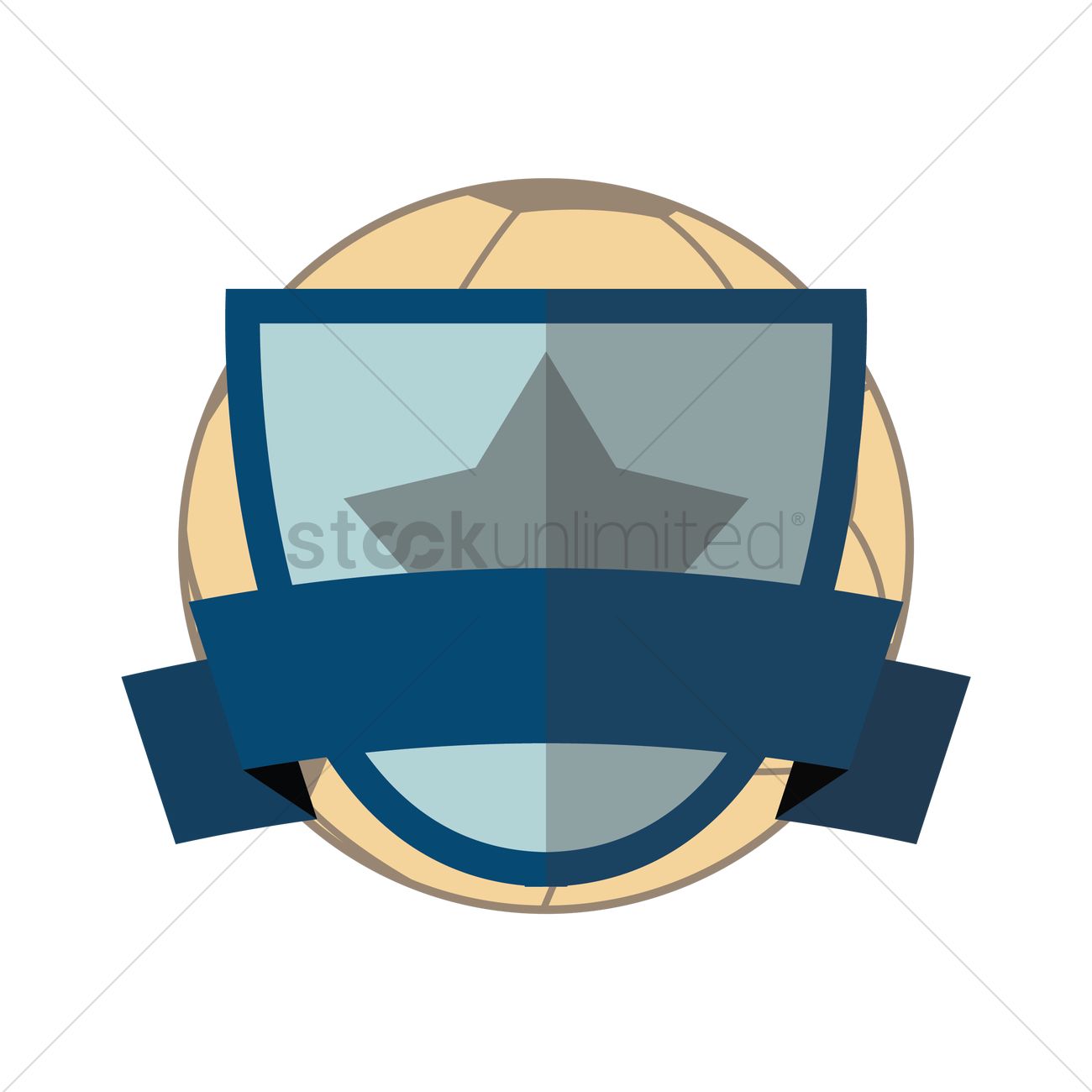 1300x1300 Soccer Shield Vector Image