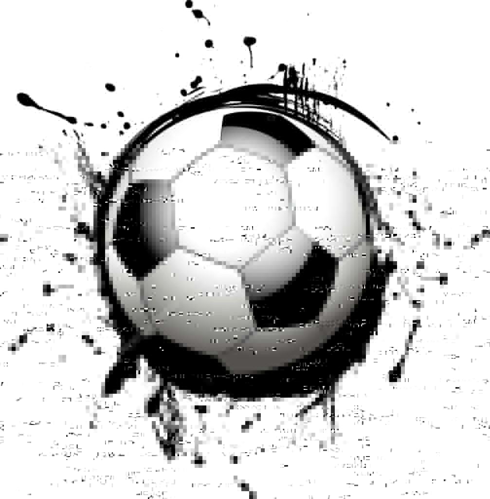 1007x1024 Soccer Ball Outline Vector 1