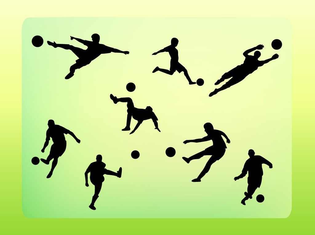 1024x765 Soccer Vector Silhouettes Vector Art Amp Graphics