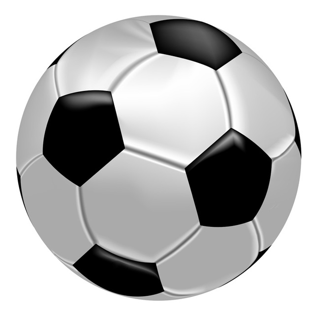 640x640 Realistic Vector Soccer Ball