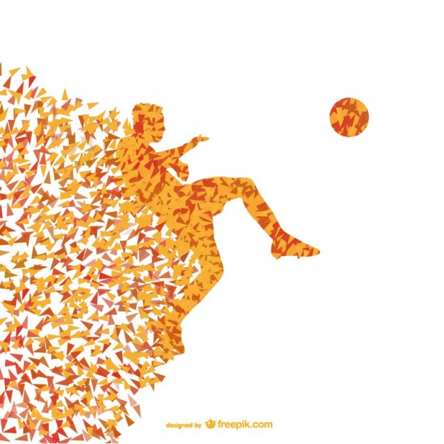626x626 Soccer Player Triangle Design Free Vector Free Vectors Ui Download