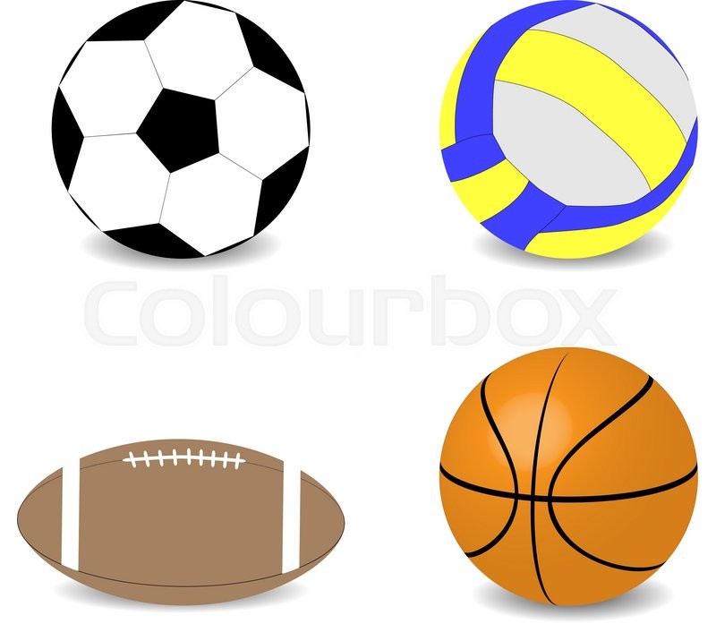 800x697 Balls Rugby Football Basketball Soccer Volleyball. Game Equipment