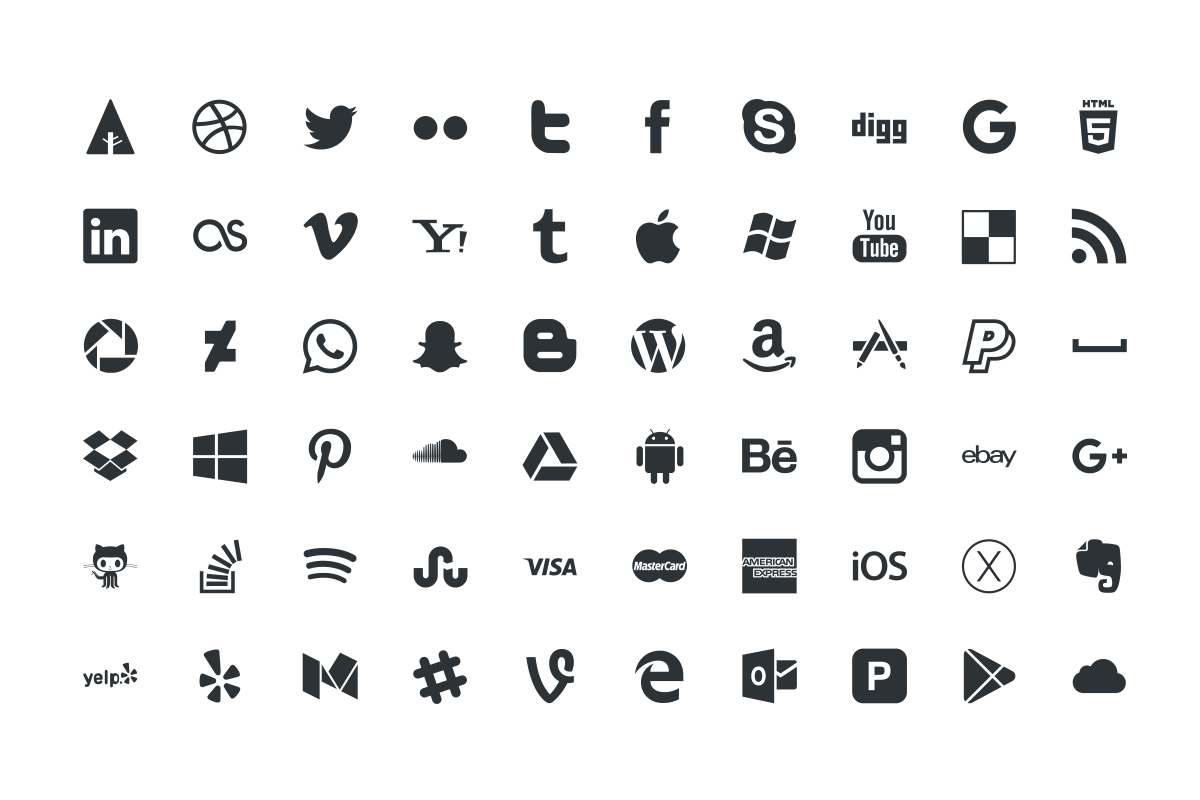1200x800 Free Social Media Vector Icons By Thehungryjpeg
