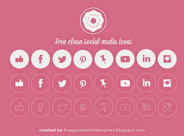 600x445 Absolutely Free Social Media Icons Sets