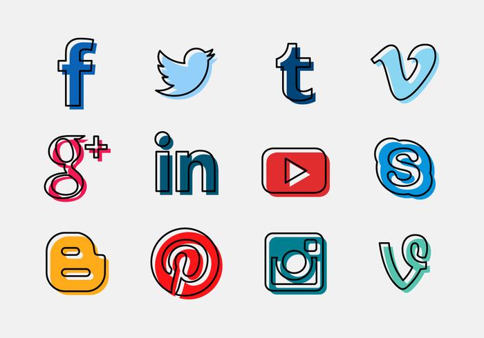 700x490 Social Media Free Vector Art