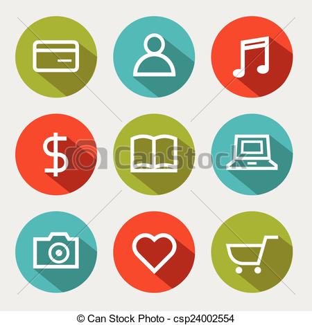 450x470 Set Of Social Media Buttons Great For Any Use.