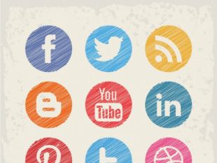 310x233 Social Media Buttons Free Free Vector Free Vectors Ui Download