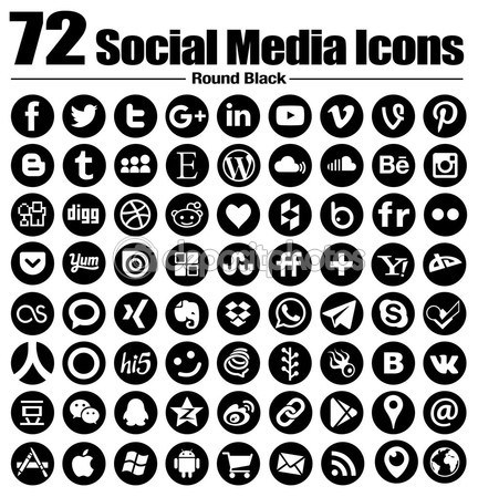 432x449 72 New Round Social Media Icons