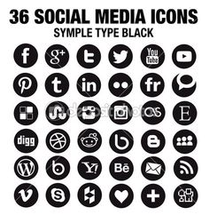 236x251 136 Best Social Media Icons Images In 2018 Design