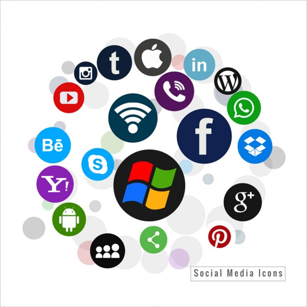 600x600 Social Media Icons
