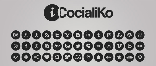 600x256 32 Free Clean And Simple Social Media Icon Sets Free Graphics