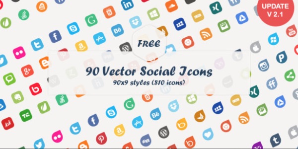 600x300 Best Free Social Media Icons Sets 2017