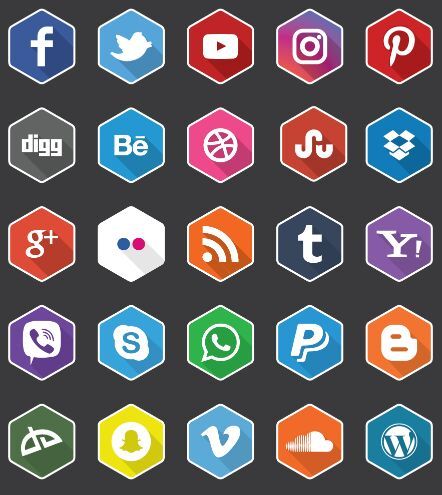 442x495 Best Social Media Icon Sets For Free Download (Updated For