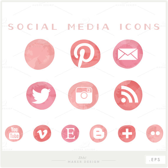 570x570 Social Media Icons