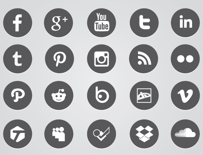 690x526 Social Media Icons Round Free Icons