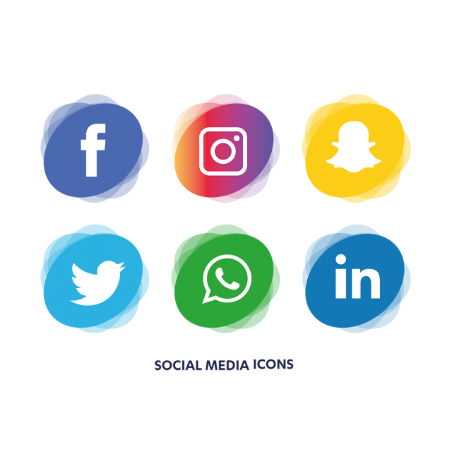 640x640 Social Media Icons Set, Social, Media, Icon Png And Vector For