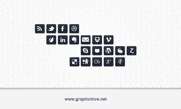 600x362 Free Black On White Social Media Icons (Psd) Psd Files, Vectors