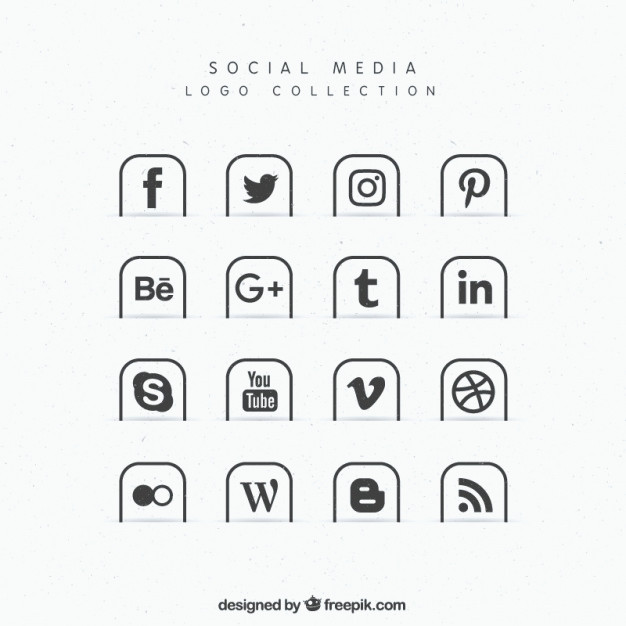 626x626 Free Social Media Icons Vector Beautiful Collection Of Social