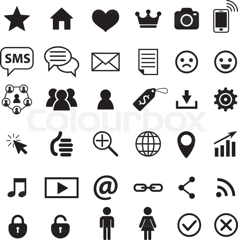 793x800 Social Media Flat Icon. Signs Social Networks. Vector Logo For Web