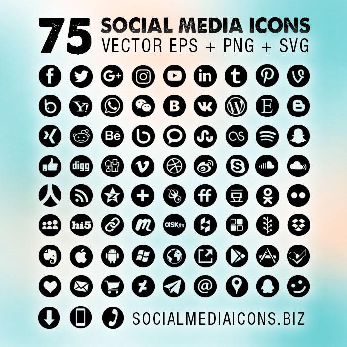 700x700 Results For Round Social Media Icons Vector Free Download