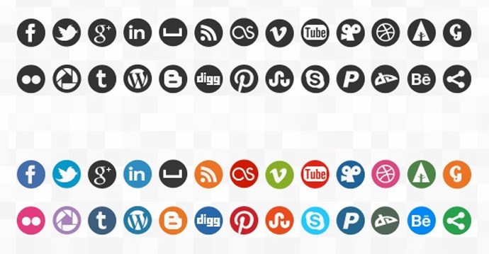 690x359 Social Media Icons Vectors Free Download Images