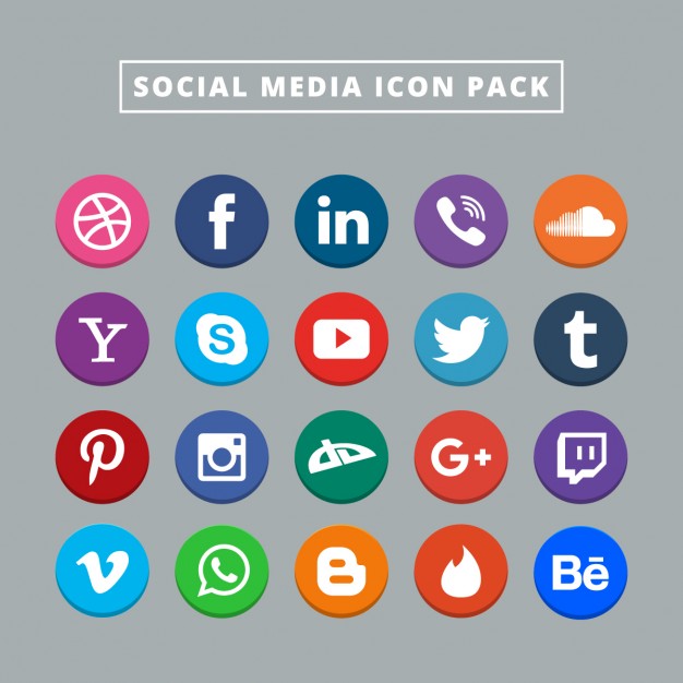 626x626 Social Media Logo Picture Library Stock