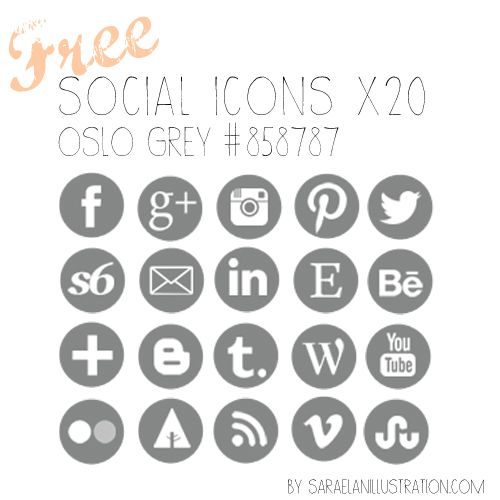 500x500 Vector Social Media Icons Free Download (12 Images)